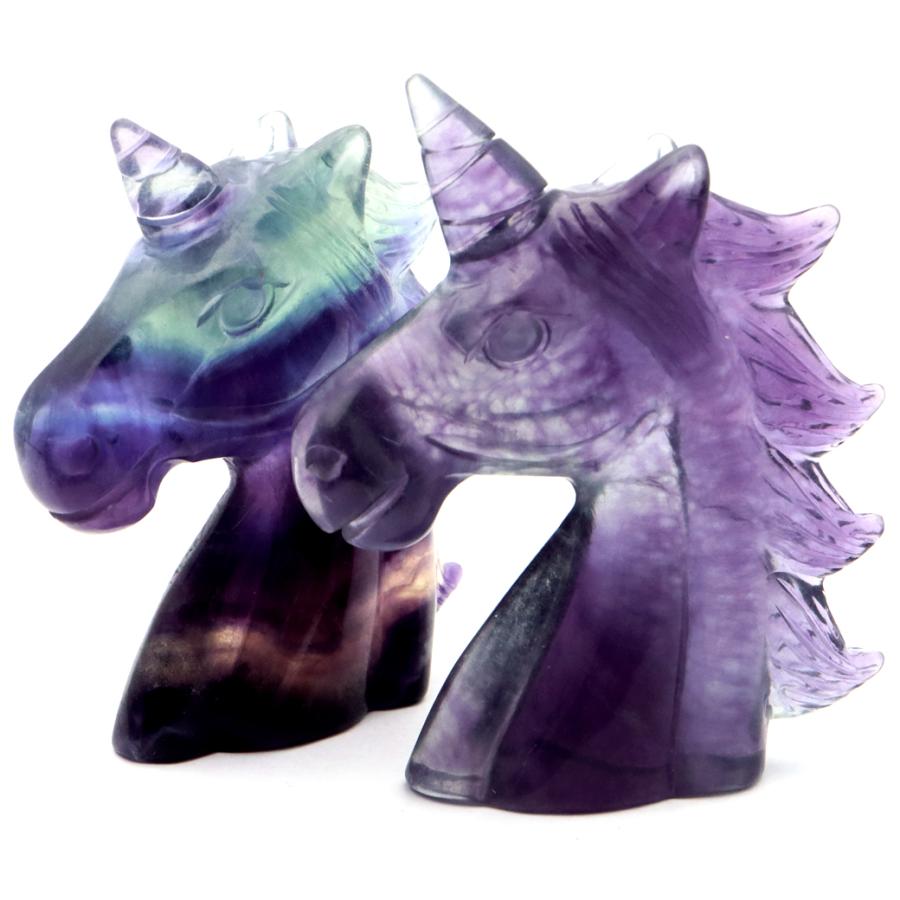 GOLD STONE フローライト ユニコーン 置き物 オブジェ 飾り物 置物 蛍