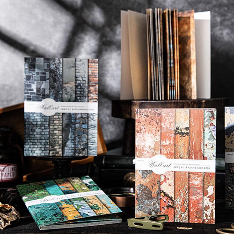 コラージュ 素材 デザイン ペーパー テクスチャ レンガ ペンキ