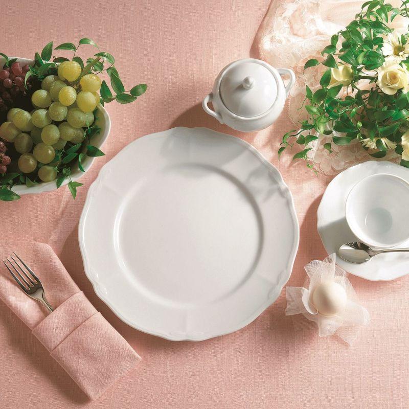 ノリタケ 食器 お皿 コティホワイト 21cmプレート5枚セット : テーブル