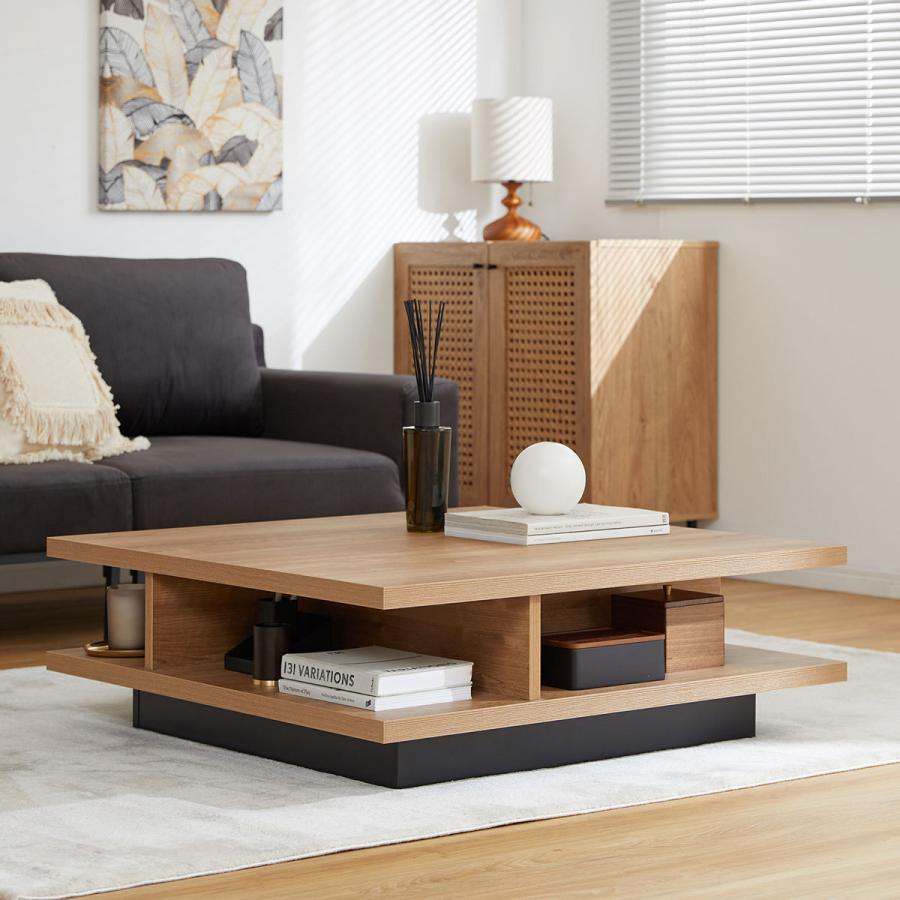 LOWYA（ロウヤ） テーブル 収納 リビングテーブル ローテーブル