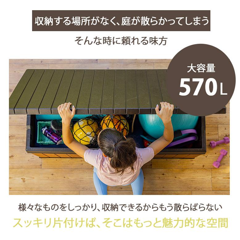 物置 屋外 おしゃれ 小型 ゴミ箱 ベンチ収納ボックス 収納庫 ガーデン