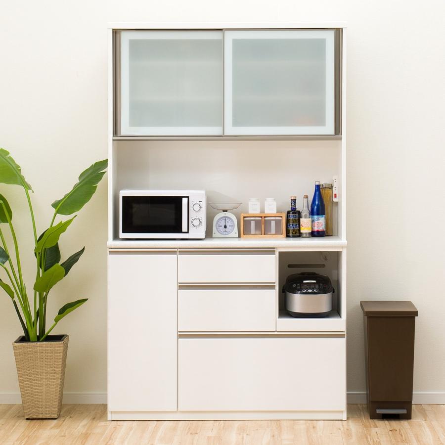 ニトリ（NITORI） 幅120cm キッチンボード レンジボード 食器棚