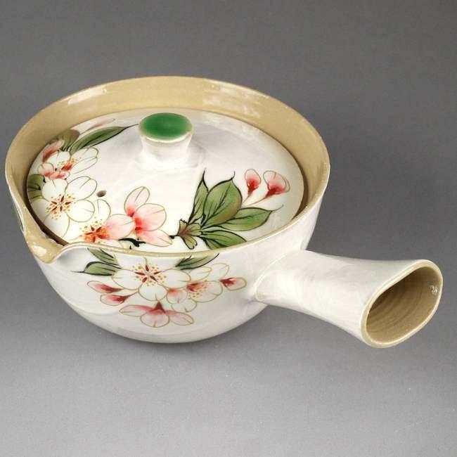 京焼 清水焼 白掛桜急須 陶あん : 松韻堂 Yahoo!店 - 通販 - Yahoo