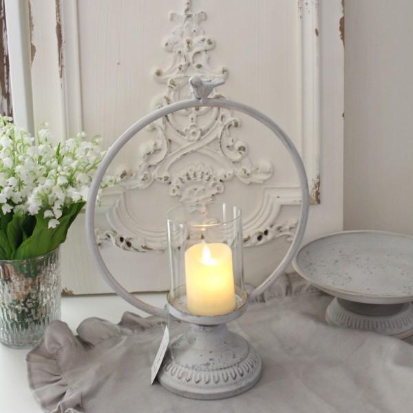 アイアン キャンドルホルダー グレー キャンドルスタンド シャビー