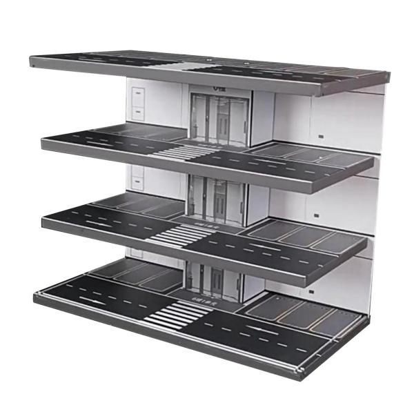 1:64 駐車場グッズ背景アクリルダイキャストカーディスプレイ車両