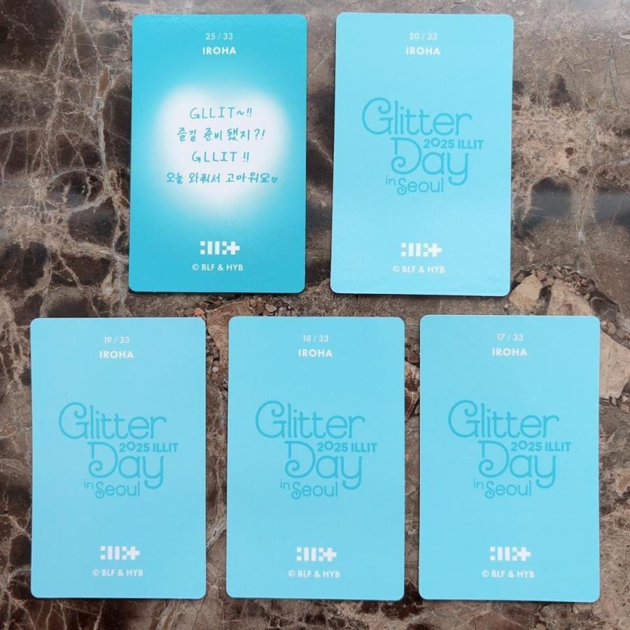 ILLIT グッズ トレカ カード 写真 5枚 ソウルコン Glitter Day in