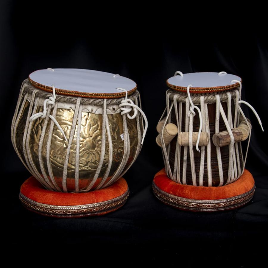 送料無料 タブラ CD フルセット ブラス・装飾つき DVD 教則 インド