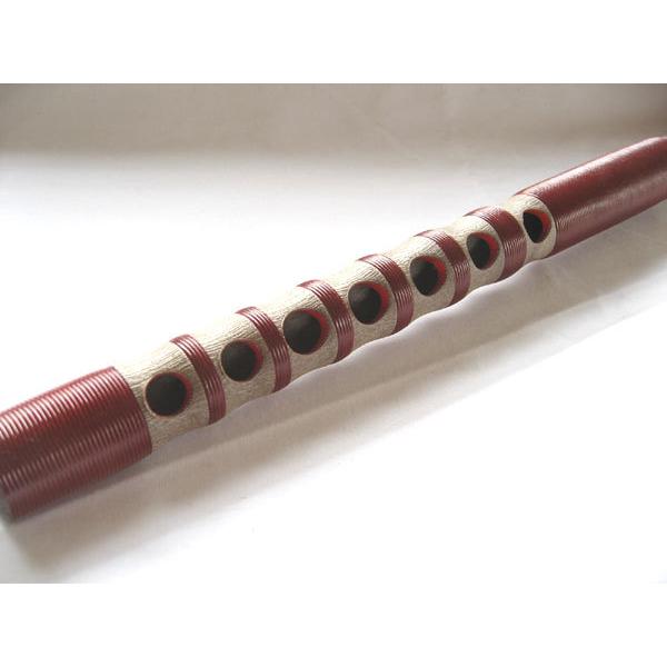 雅楽 横笛 龍笛(竜笛) 入門用 樹脂製 黒巻/赤巻 : TPmusic ヤフー店