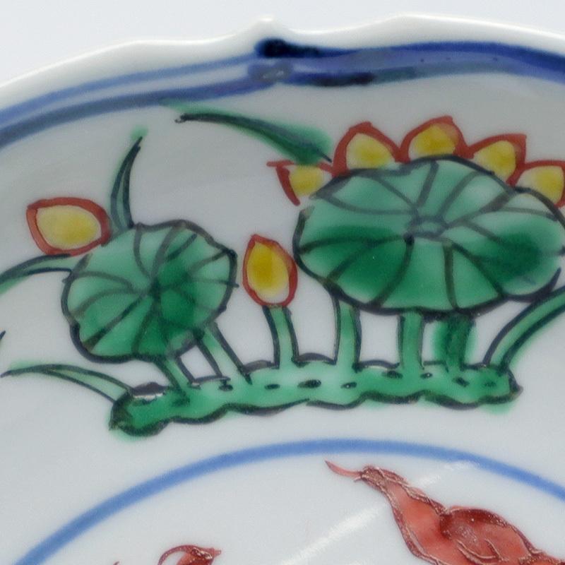 九谷焼：萬暦赤絵竜文皿・須田菁華《小皿・13.0cm》 : 和食器の愉しみ