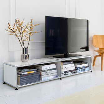 テレビボード ドロップダウンドアx1,ディバイダーシェルフx1