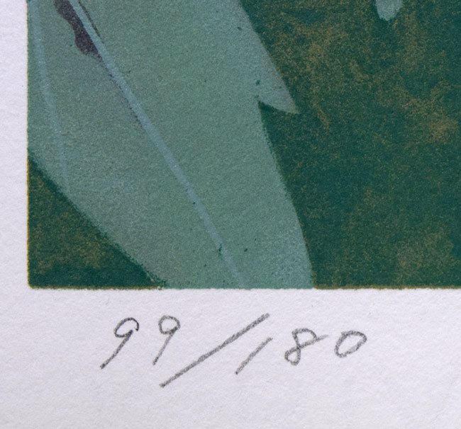 松尾敏男「富貴花（牡丹）」リトグラフ 絵画買取・販売の小竹美術