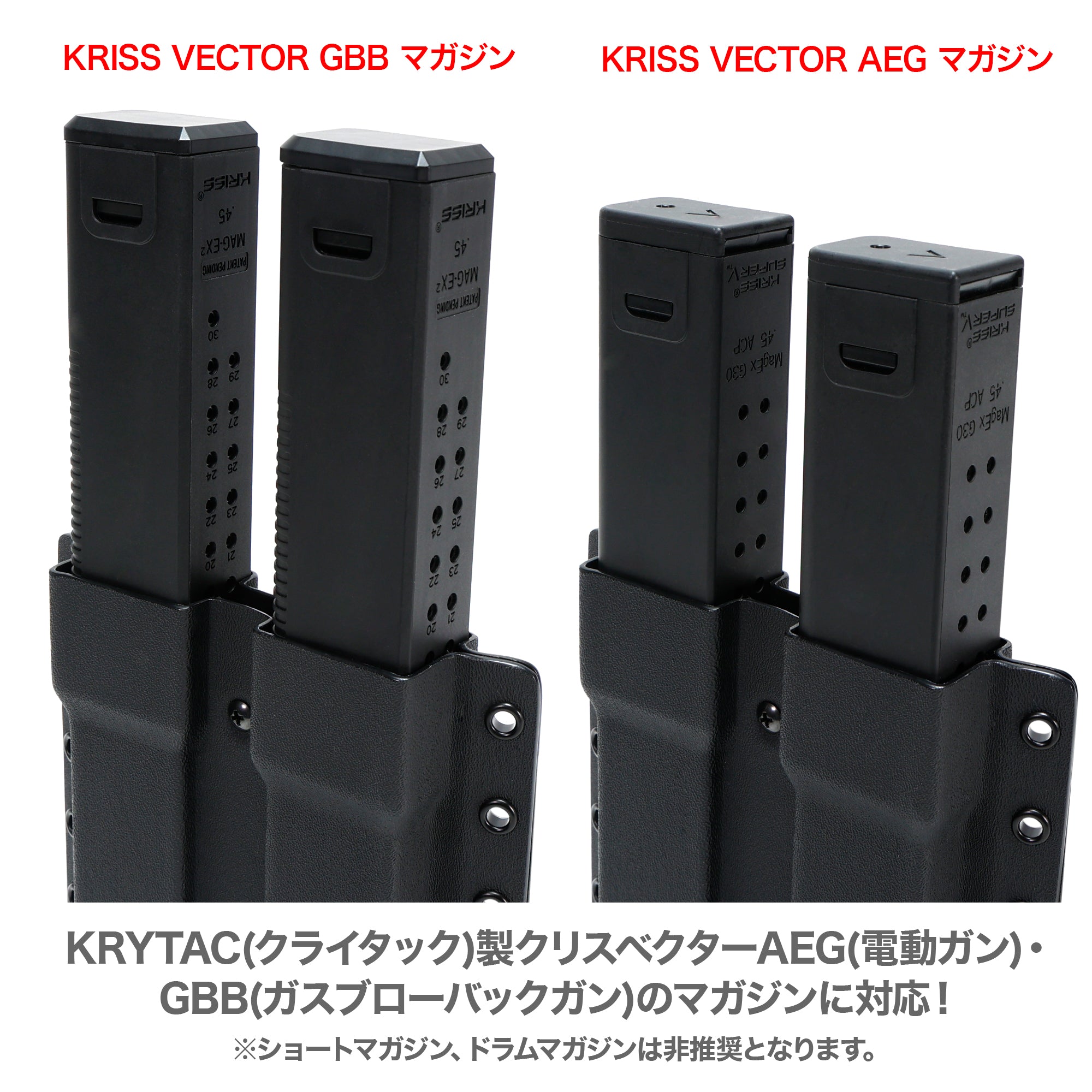 KRYTAC KRISS VECTOR(クリスベクター)用カイデックスマガジンホルダー