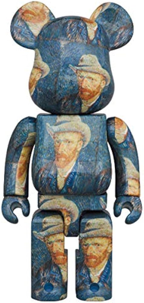 Amazon.co.jp: ベアブリック ヴァン・ゴッホ 「灰色のフェルト帽の