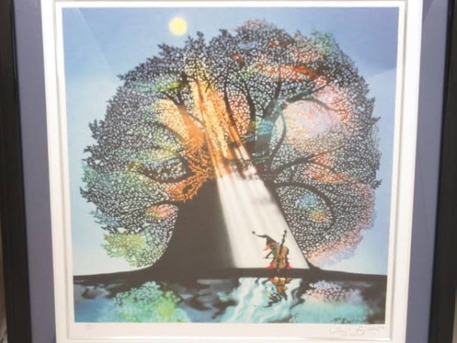 藤田嗣治、「Fleurs et soleil levant」、希少画集の額装画 【公式通販】