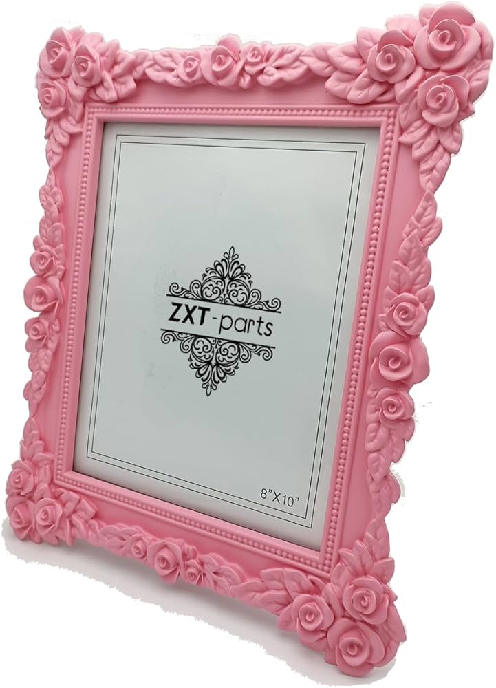 Amazon.com: ZXT-parts 8x10 Picture Frame Pink Flower Edge Frame