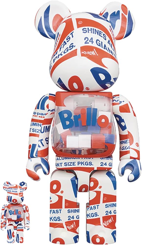 Amazon.co.jp: Medicom Andy Warhol Brillo 100% & 400% Be@rbrick 2個