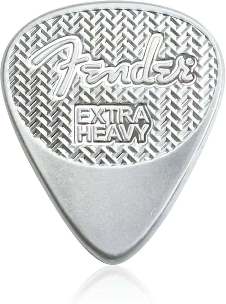Official Playable Silver Fender Guitar Pick Plectrum Collectable