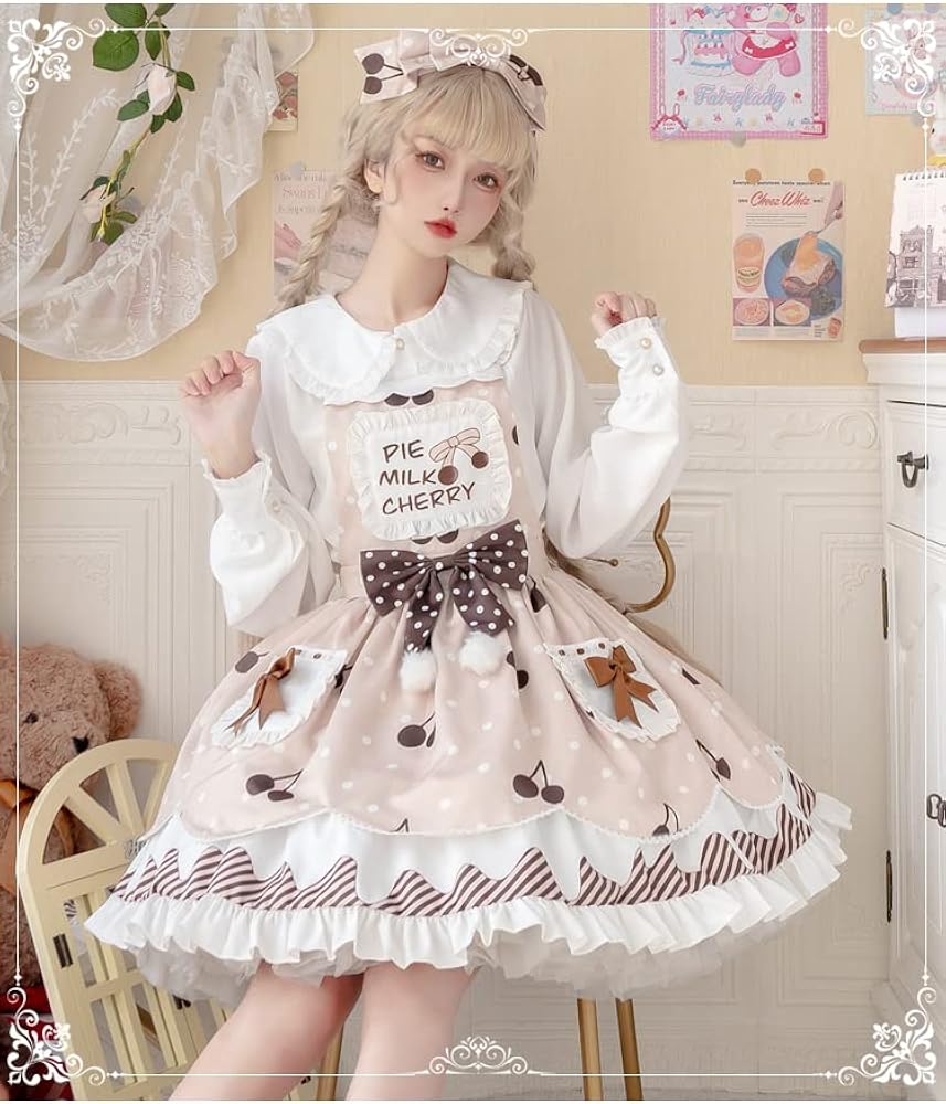 Amazon.co.jp: [catwishes] ロリータ ワンピース ゴスロリワンピ