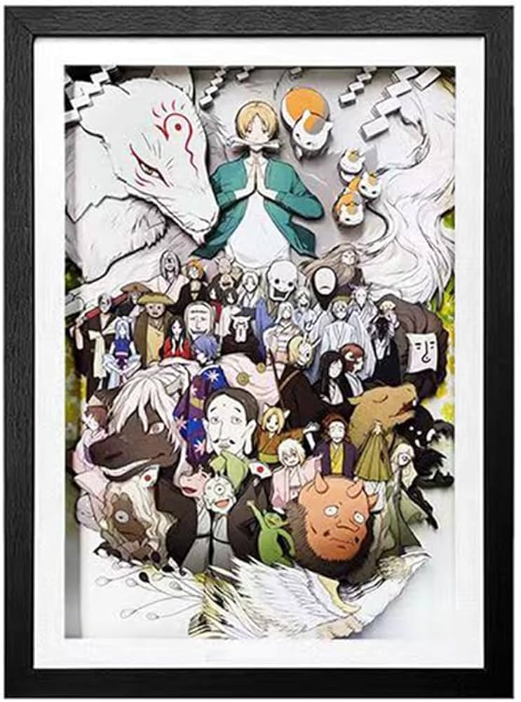 Amazon.co.jp: 夏目友人帳 立体絵 紙製 夏目貴志 ニャンコ先生 3D 立体