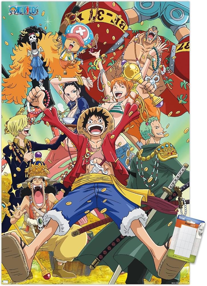 Amazon.com: One Piece: Fishman Island - Crew Treasure Wall Poster