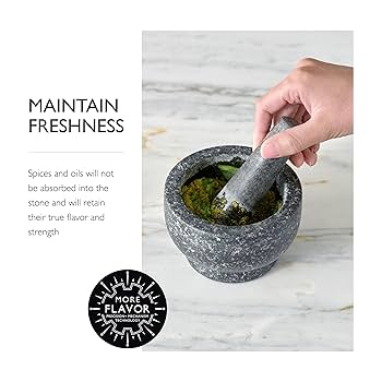 Amazon | Cole & Mason 御影石 乳鉢&乳棒 - 未研磨石すり鉢ボウル&すり