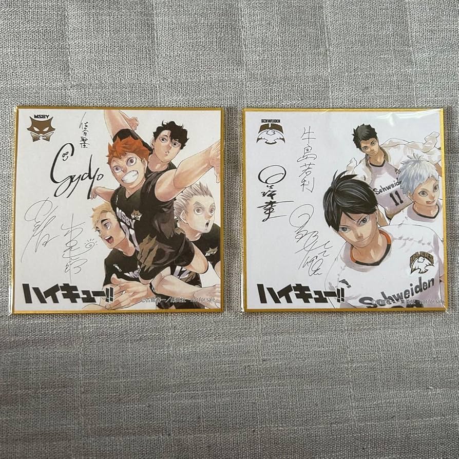 Amazon.co.jp: ハイキュー サイン 日向翔陽 影山飛雄 ミニ色紙