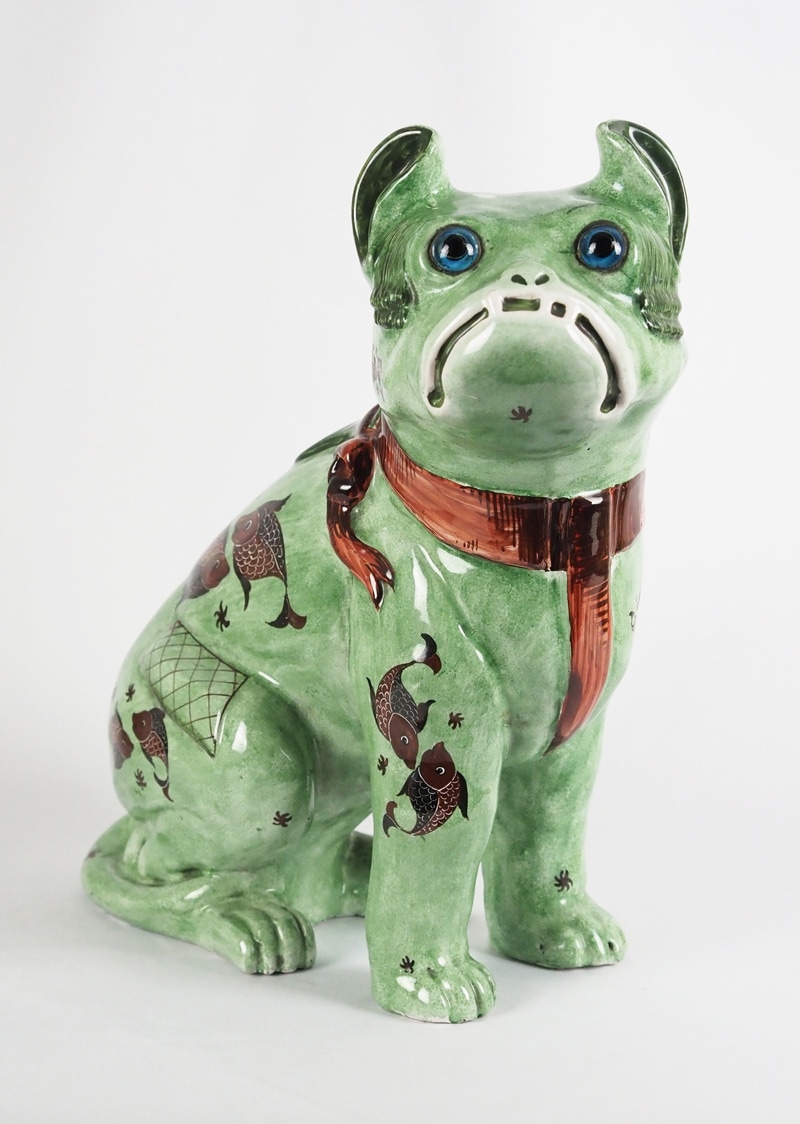 エミール・ガレ 「犬型置物（緑）」 | | アトリエ・ブランカ