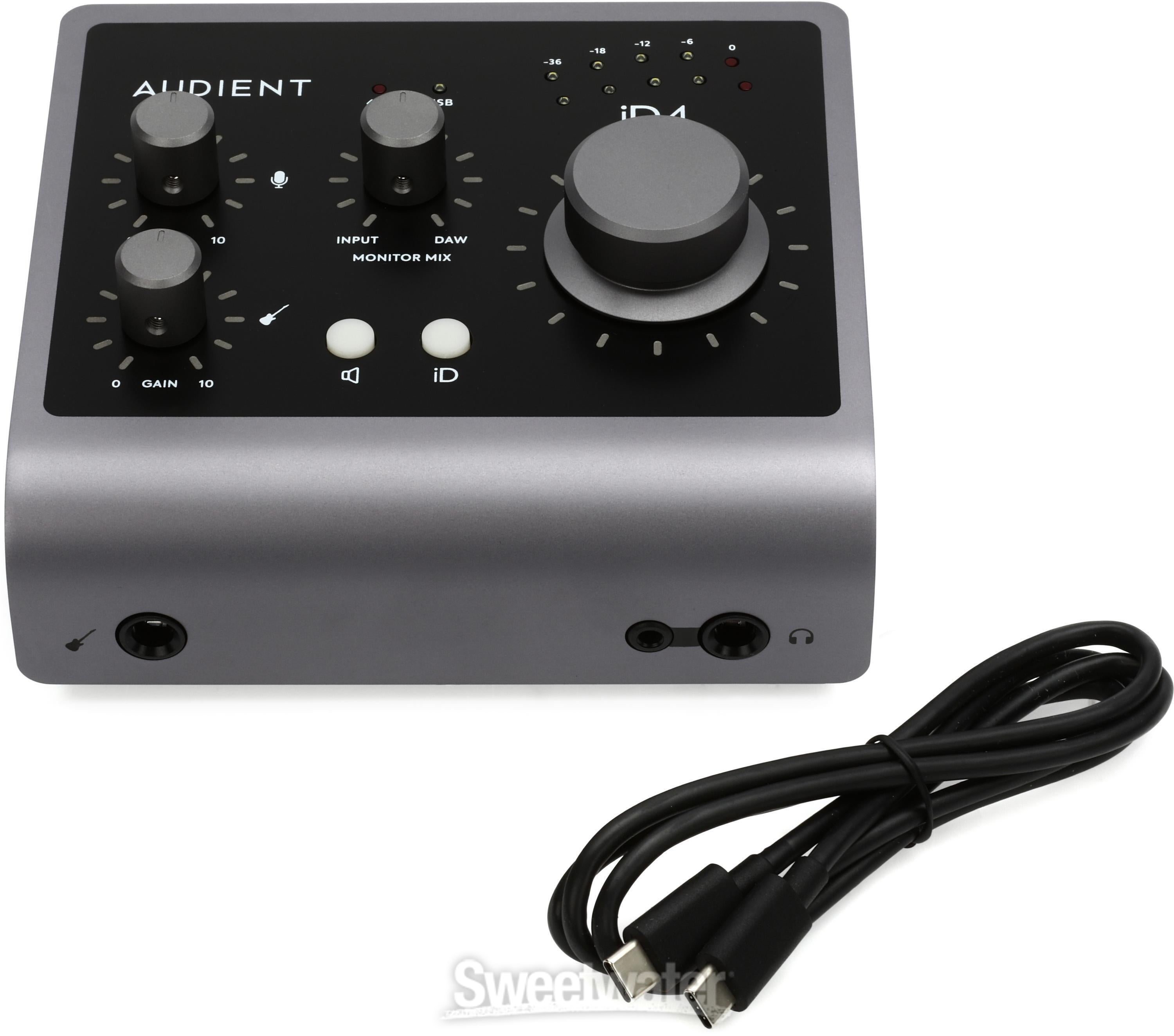 Audient iD4 MKII 2 x 2 USB-C Audio Interface | Sweetwater