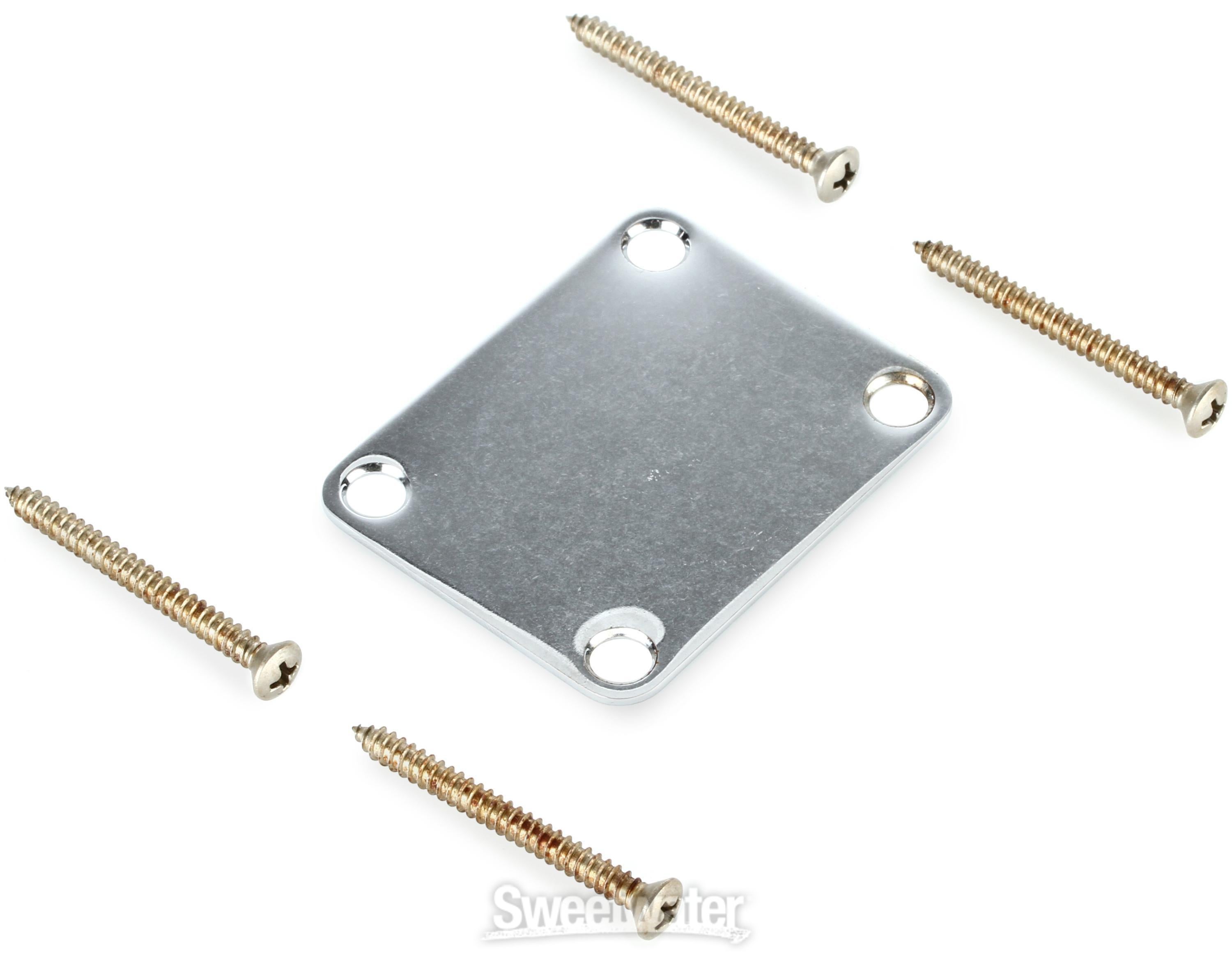 Fender Road Worn Guitar Neck Plate with Hardware | Sweetwater