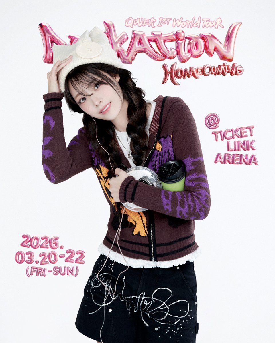 QWER WORLD TOUR 　 ソウルコン限定　LONG SLEEVE　2 260219 QWER 인스타 QWER 1ST WORLD TOUR <ROCKATION : HOMECOMING