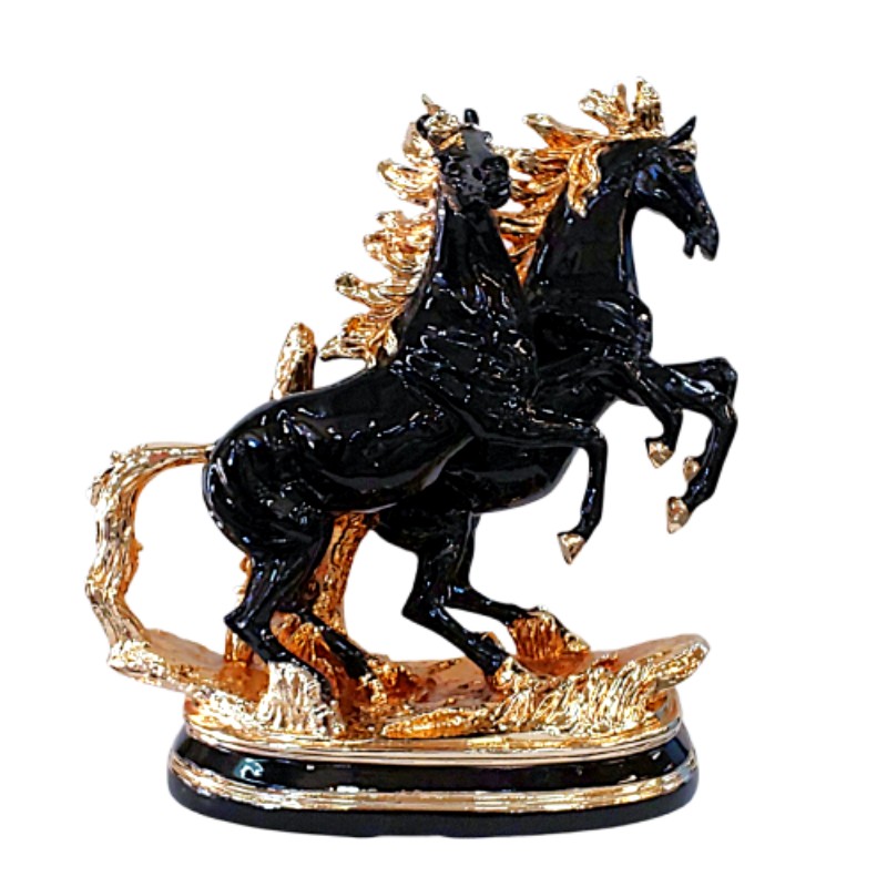 楽天市場】バイキング像 置物 馬 ブロンズ風 バイキング戦士 オブジェ