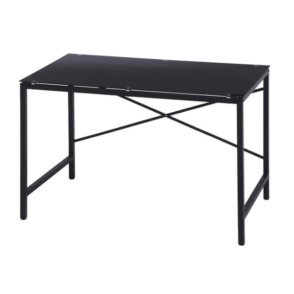 不二貿易（Fuji Boeki） デスク 幅110cm ガラス 机 ガラス天板 ワーク