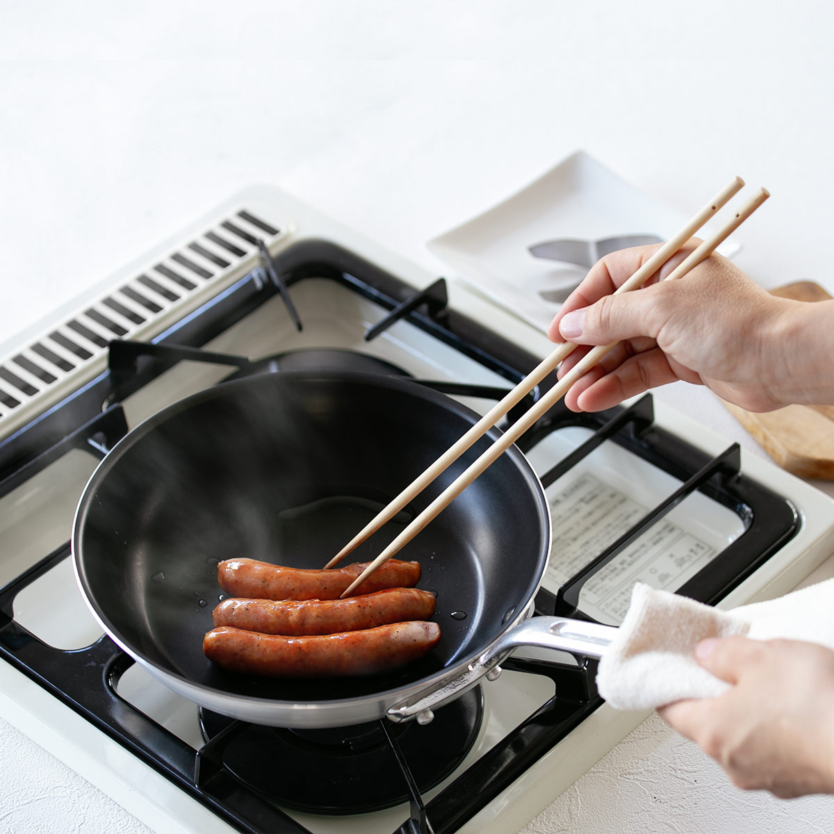 フライパン 21cm アルミ製 シルクフライパン 日本製 中尾アルミ