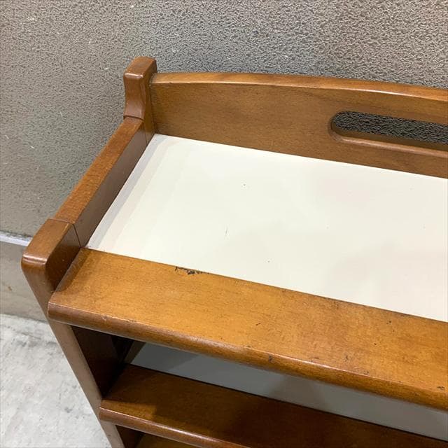 オールドカリモクのホワイトメラミンラック