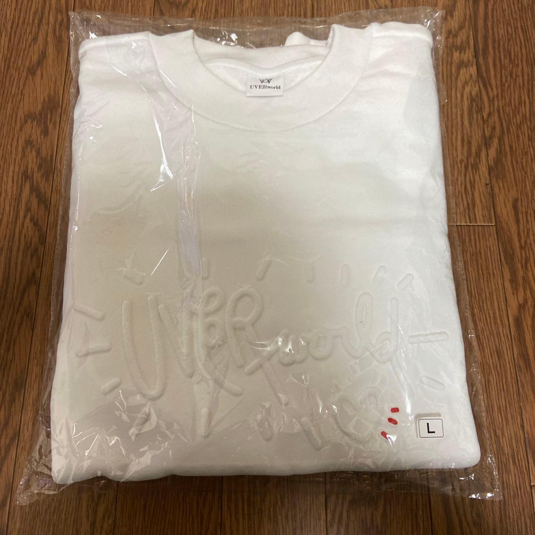 UVERworld エンボススウェット　ホワイト　L size UVERworld エンボススウェット - メルカリ