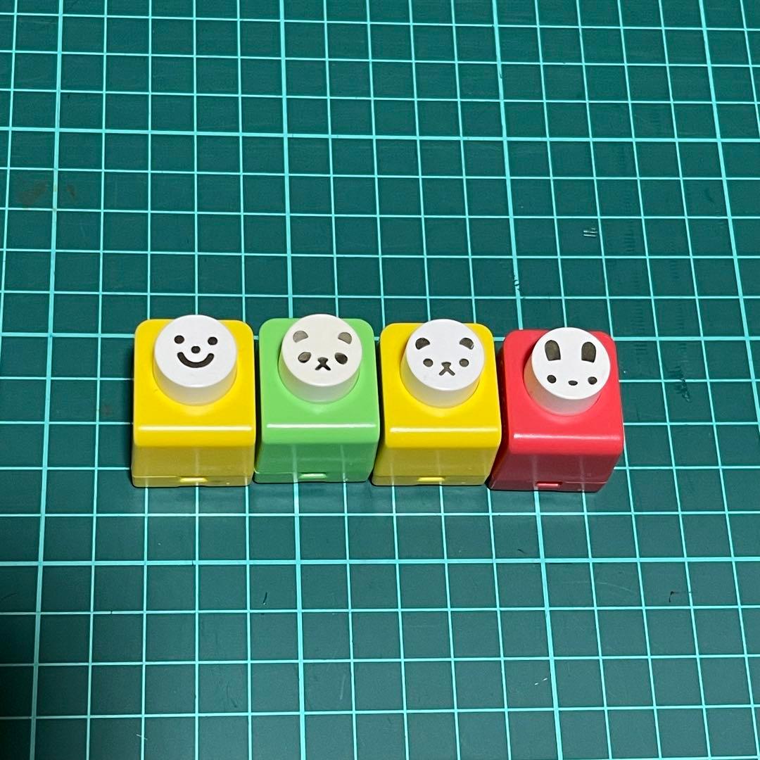 クラフトパンチ 4個セット うさぎ くま パンダ 顔 CarlaCraft - メルカリ