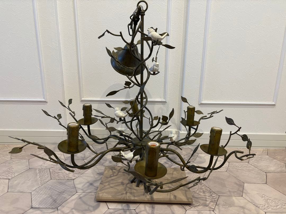 ORRB-オーブ ブロンズ製植物モチーフ6灯シャンデリア 楽天市場】【最大2500円OFF】 【3月上旬入荷】シャンデリア Louis ルイ