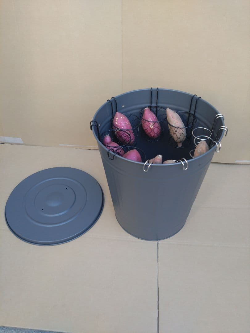 値下げ　ネット専売品　簡易窯　焼きいも釜　数量限定品　やき芋機器　炭火イベント 焼き芋機 焼き芋器｜壺いらずで炭火・軽量ステンレス｜業務用/副業