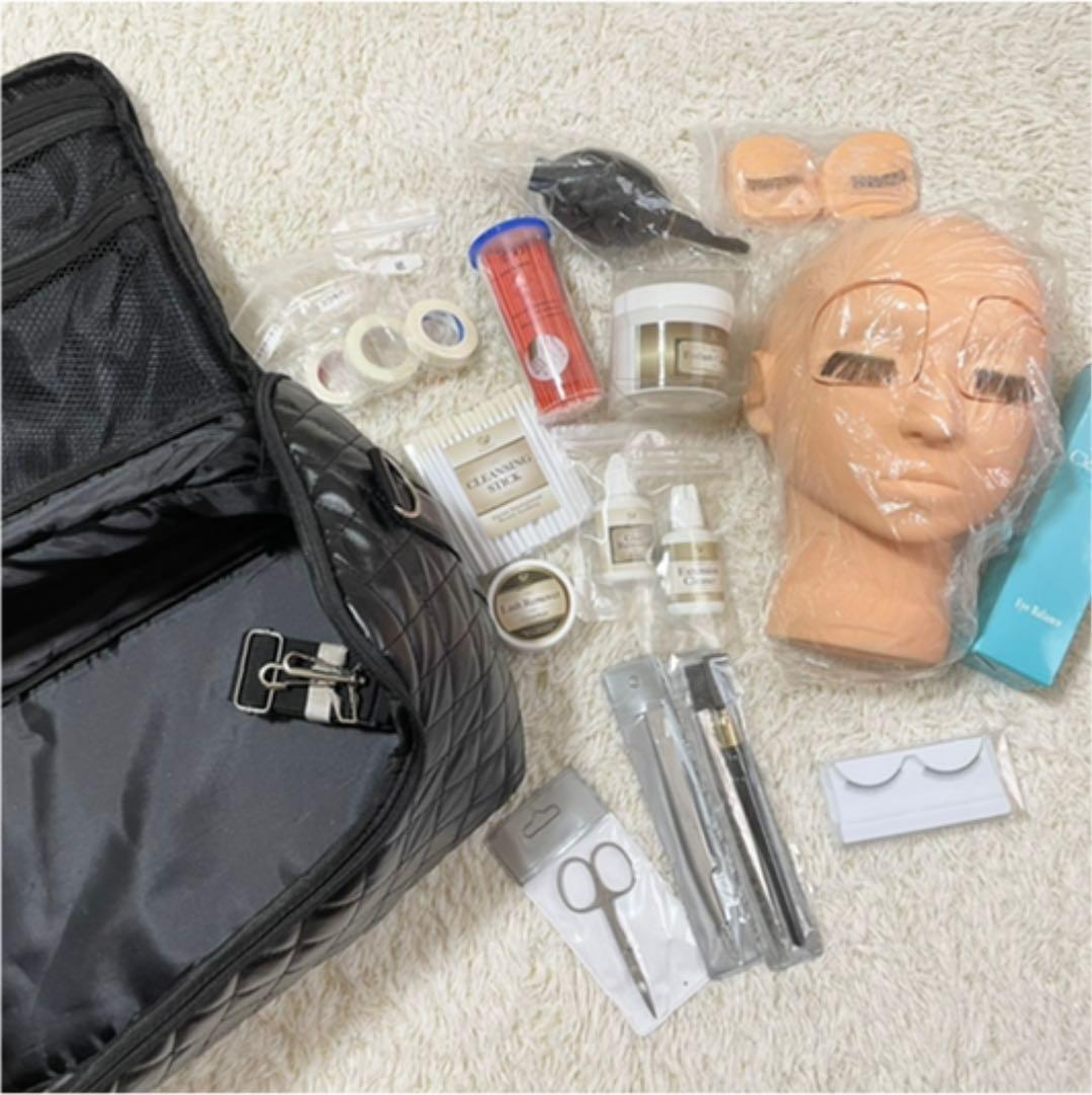 まつ毛エクステ 練習用セット 楽天市場】アンジェリック マツエク 練習用 人毛まつ毛 ストレート