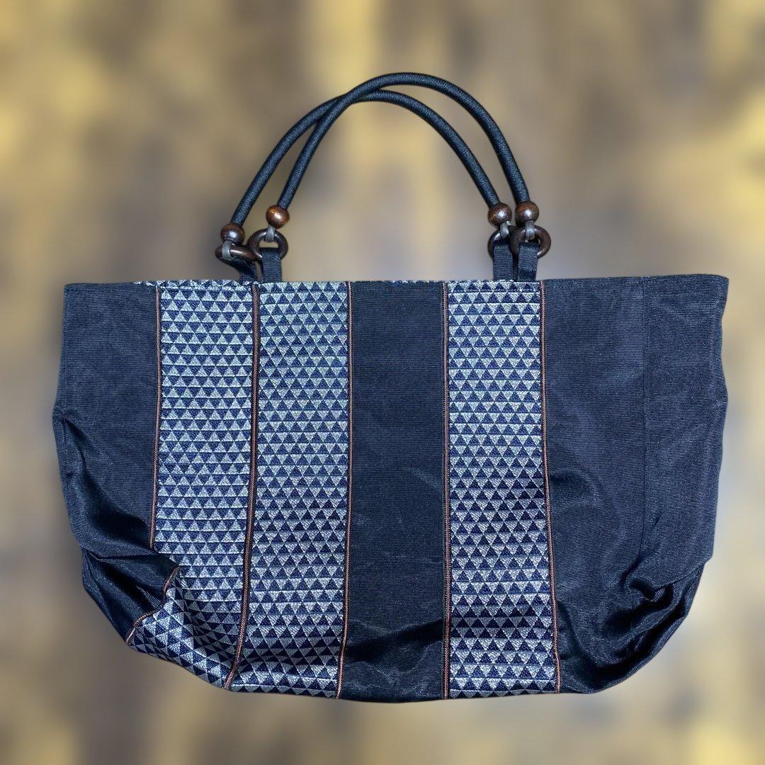 畳縁製 幾何学模様のトートバッグ 畳縁トートバッグ | iichi 日々の暮らしを心地よくするハンドメイドや