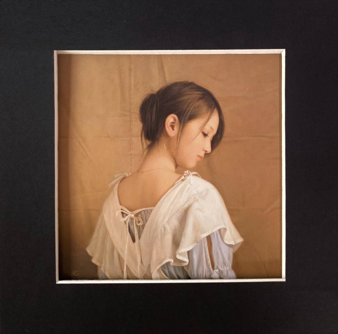 森本草介、【19-初夏】、希少な額装用画集画、新品高級額 額装付、状態