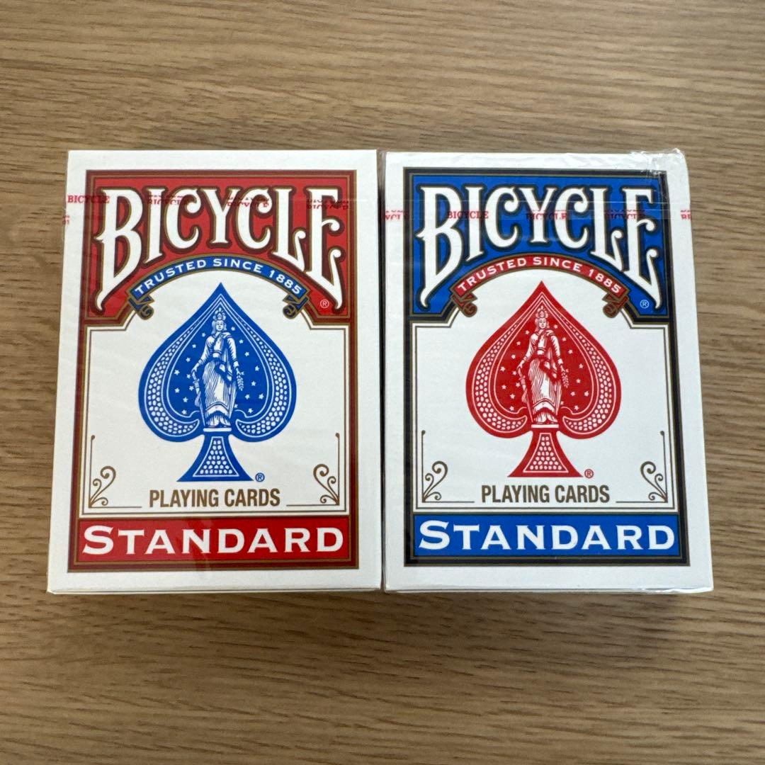 Bicycle トランプ 赤 青 2セット 訳あり - メルカリ
