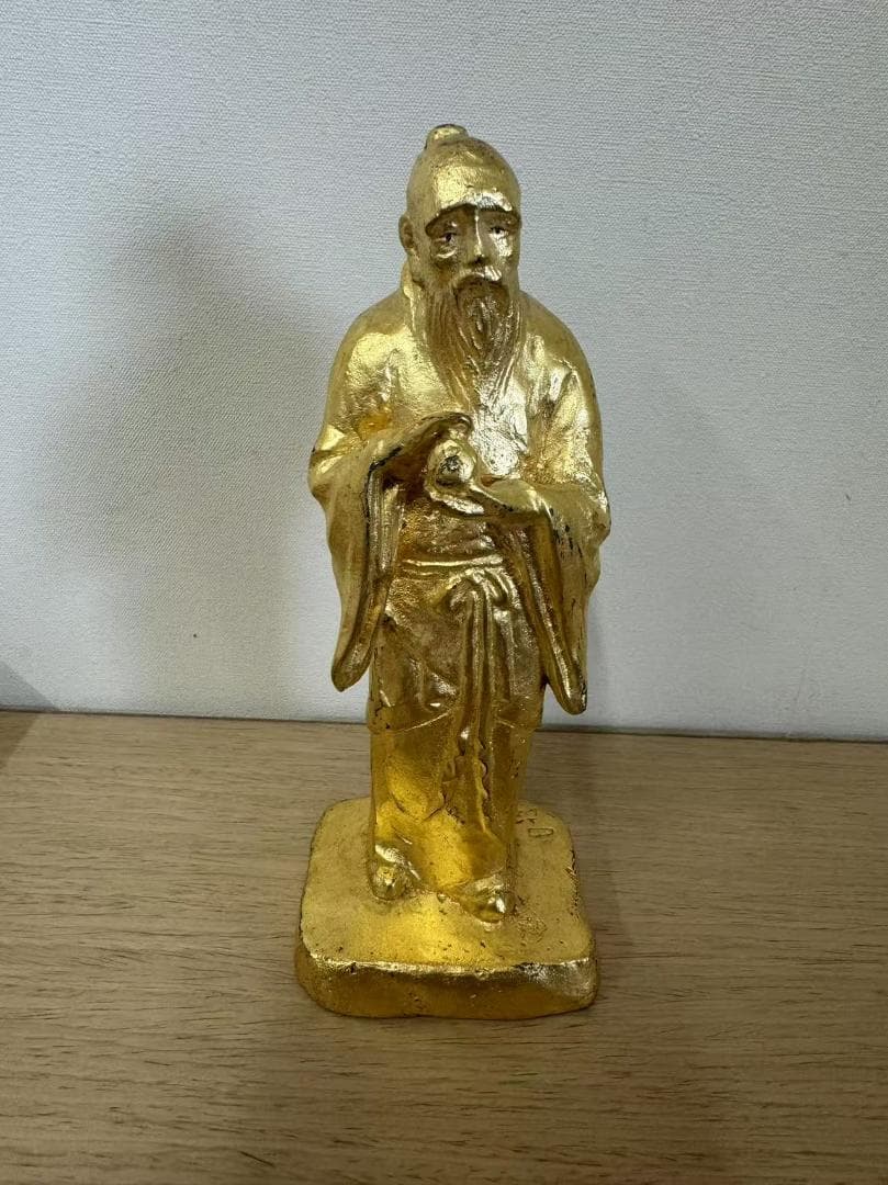 中国神医华佗铜像 摆件 約15cm 家柏饰(CORATED)神医华佗像摆件铜医圣佛像悬壶济居供奉送名医图片,高清