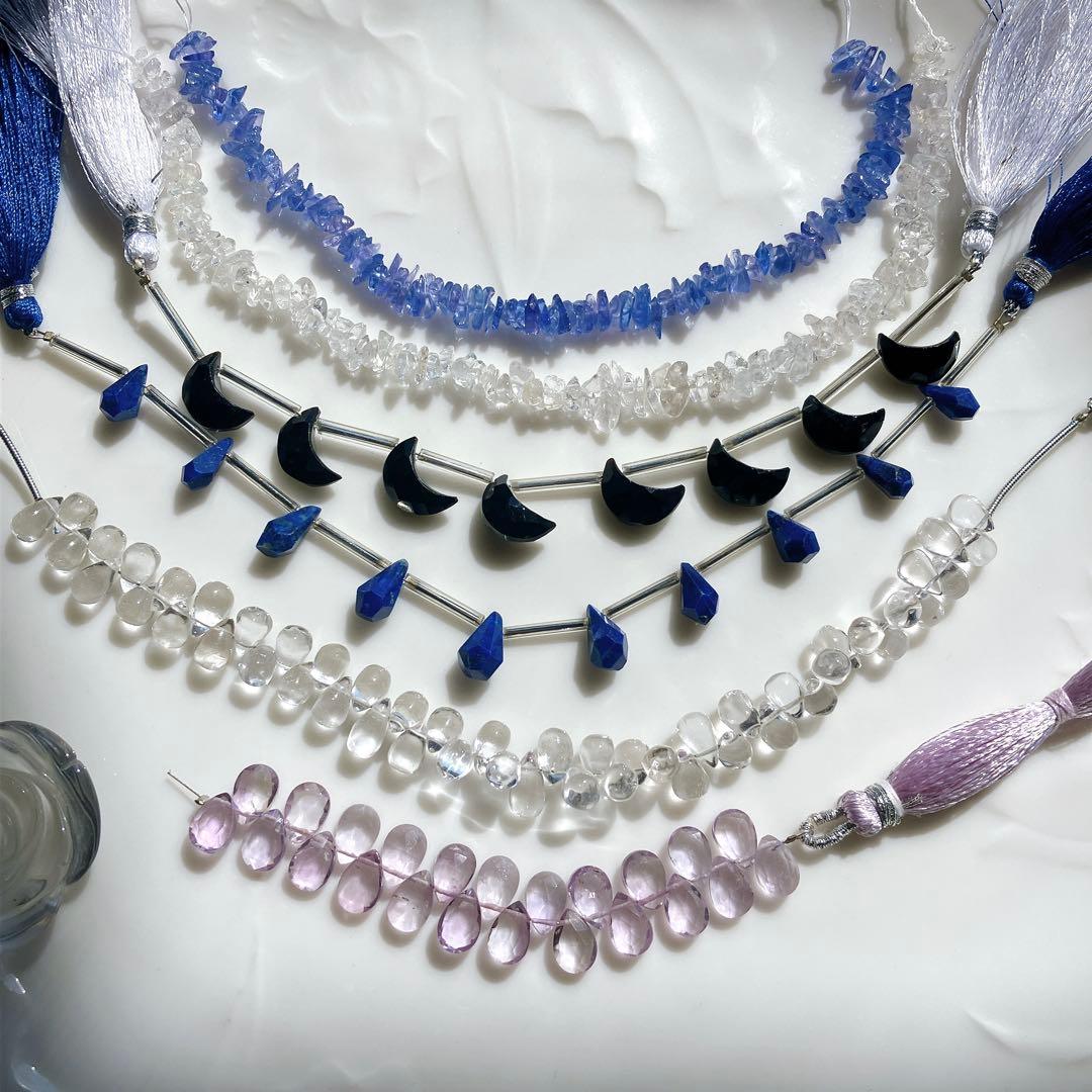 COCO'S◆ハンドメイド素材☆ラベンダーアメシスト/水晶/他 ◇一点物◇【高品質】ラベンダーアメジスト ブレスレット 10.5mm