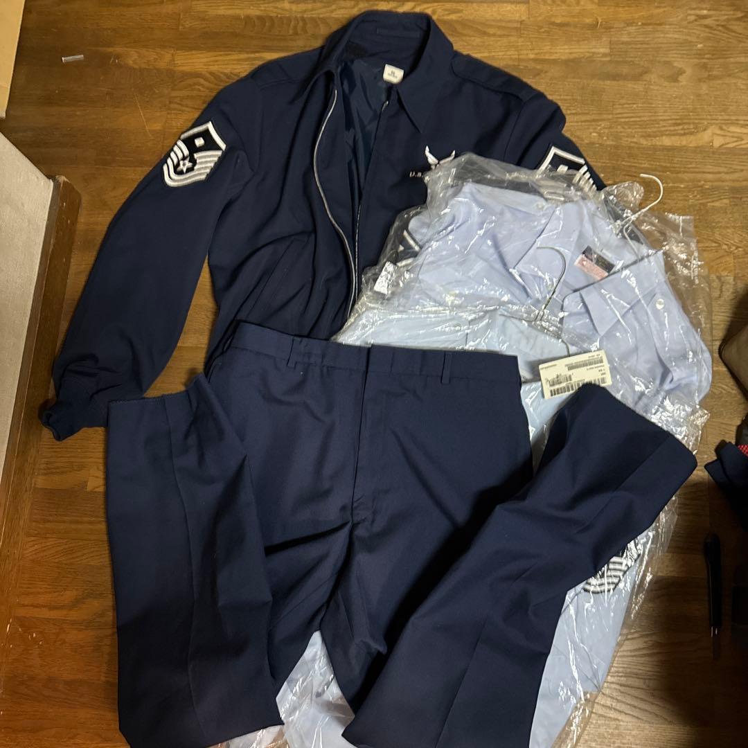 U.S. AIR FORCE ジャケットとパンツセット 44L 米軍 US AIR FORCE PTジムジャケット デッドストック 278空軍 AF エア