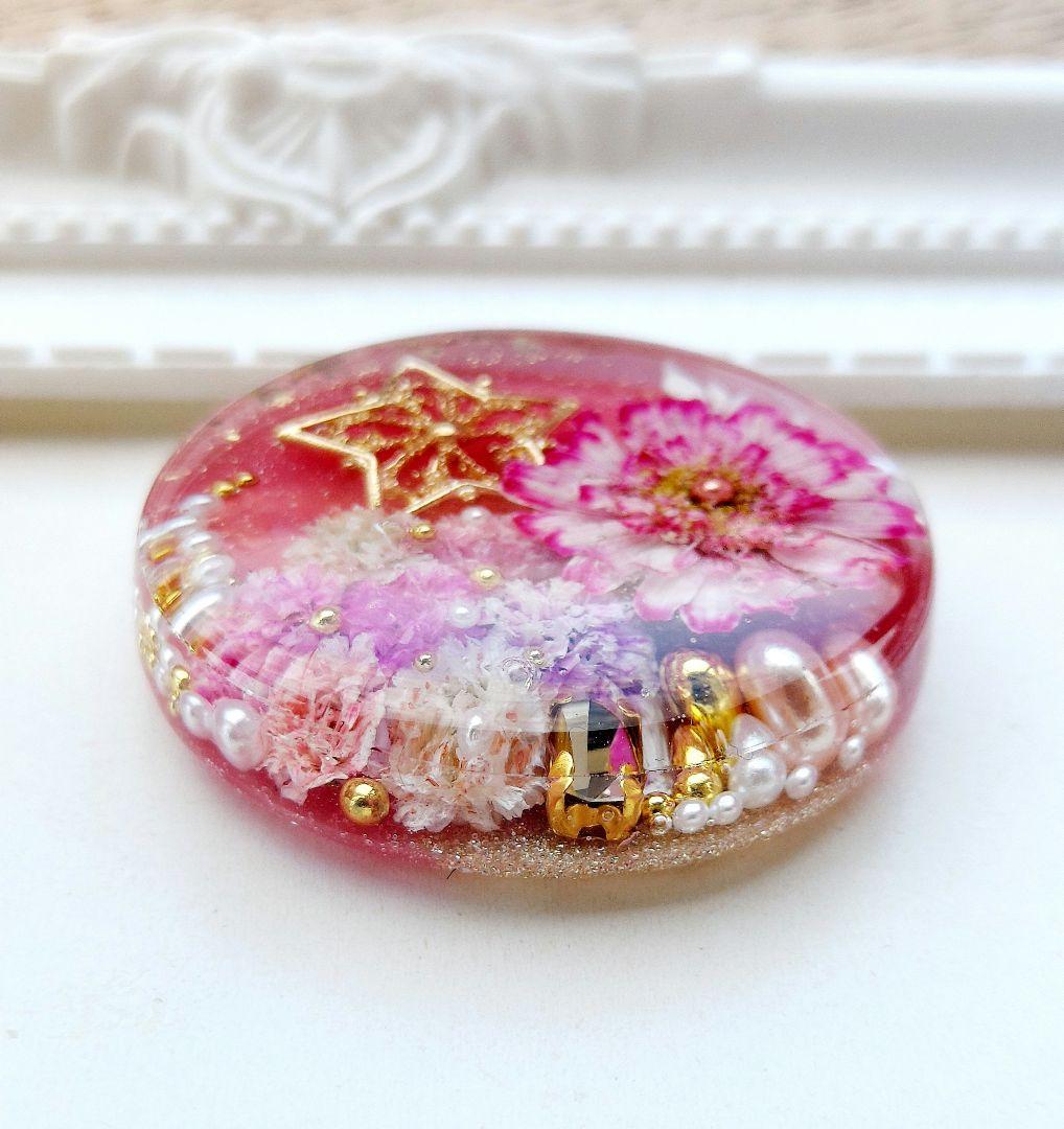 1517】レジンマトリカリアヘアゴムポニーフックブロ―チハンドメイド