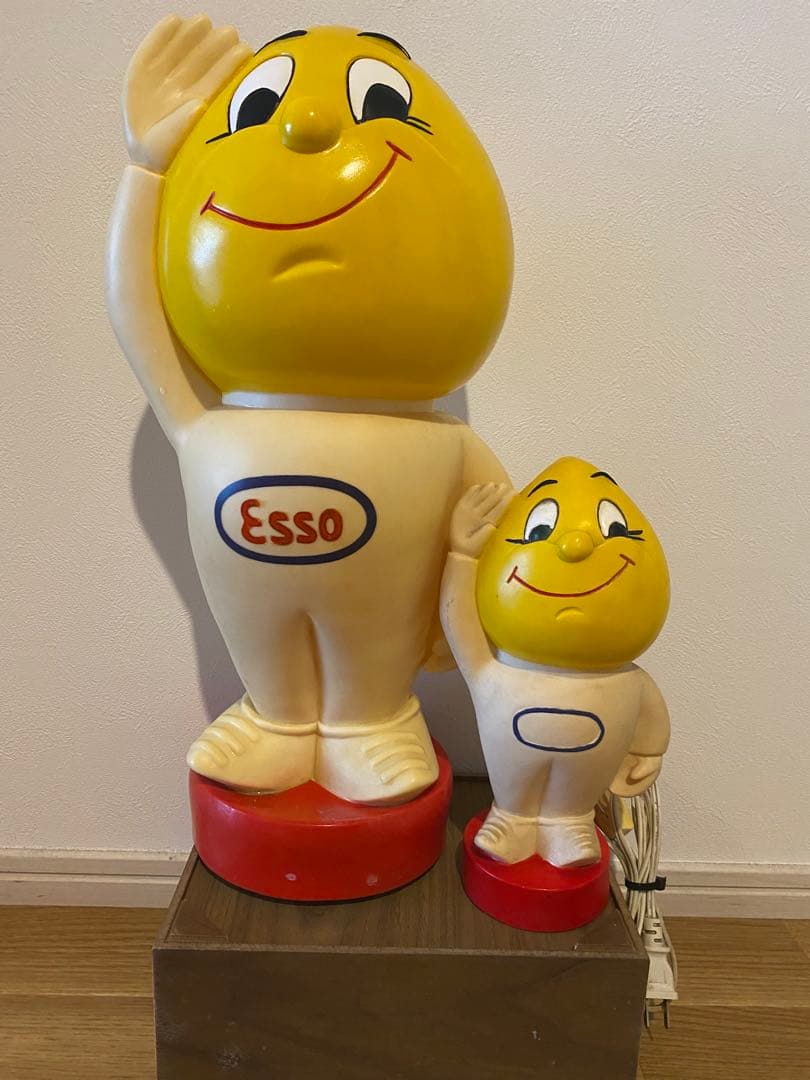 Esso キャラクターランプ 大小セット C1000490 スペースキャラクター卓上ランプ CRECOTE LED ブルー色