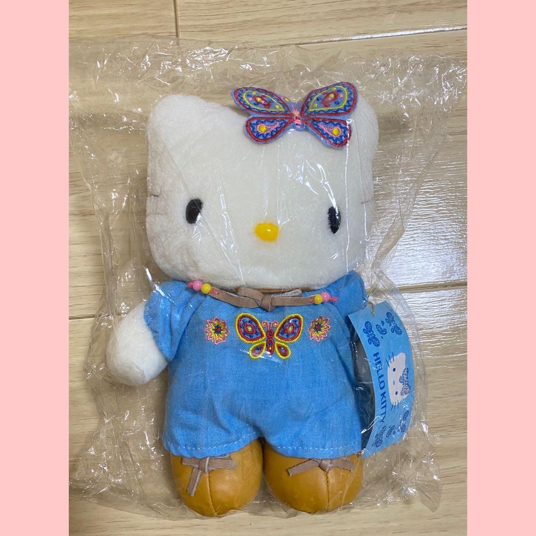 ♡ハローキティHello Kitty 激レア ぬいぐるみ♡ 激レア❣️ 希少品 旧ロゴ ハローキティ ぬいぐるみ 1992 平成レトロ