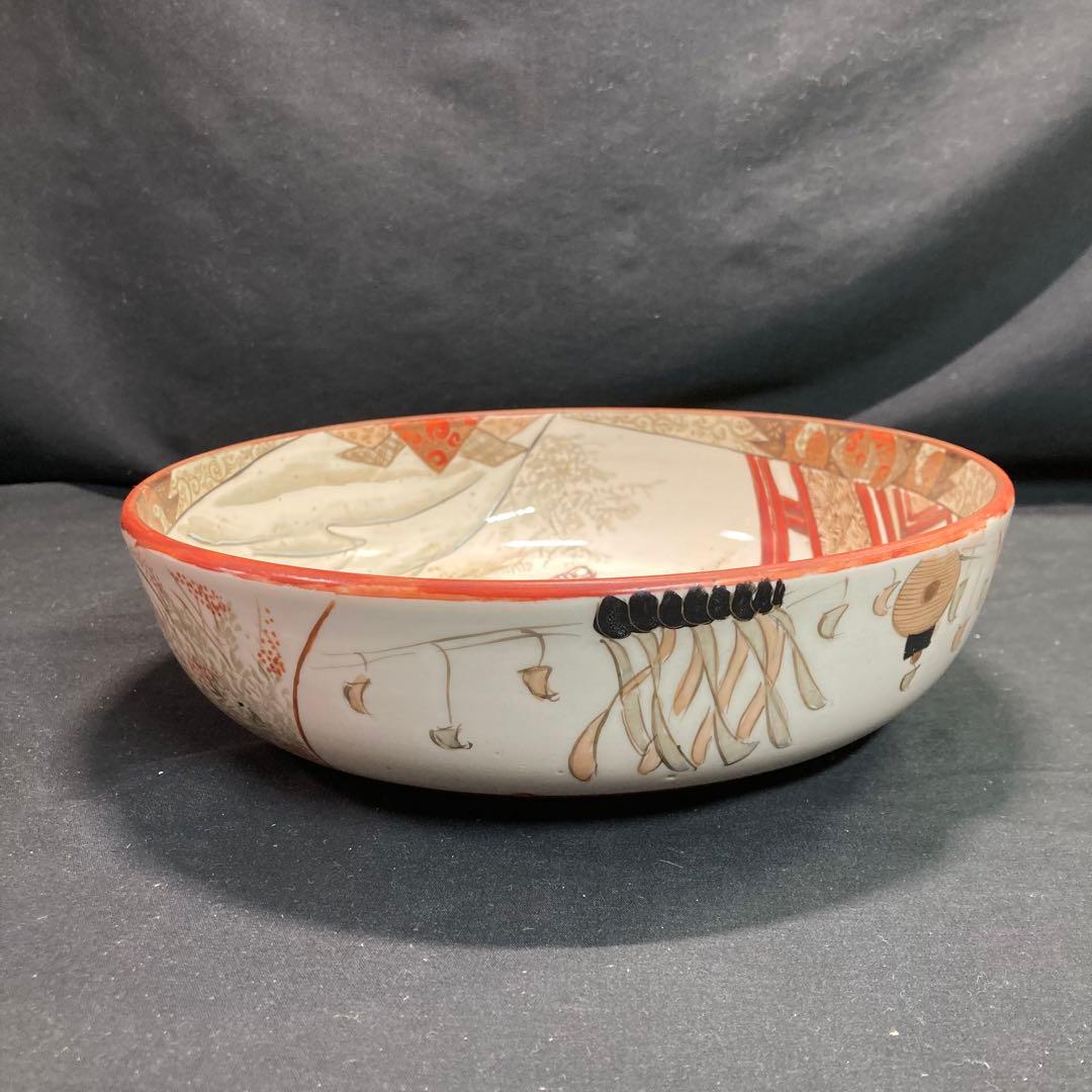 《九谷焼》加賀九谷製 金彩染錦 武者絵 大鉢 3サイズセット