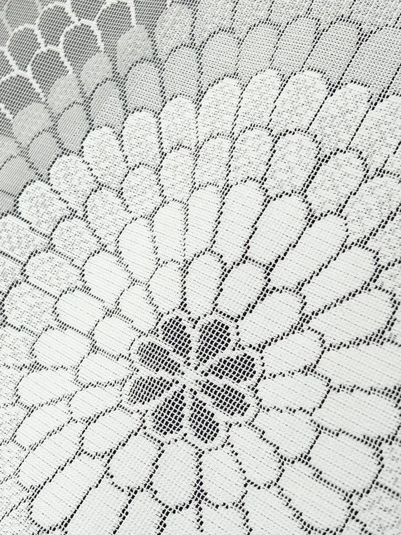 当時物 昭和レトロ 和柄 菊 レースカーテン生地 5m まとめ売り 切売可 当時物 昭和レトロ 和柄 菊 レースカーテン生地 5m まとめ売り 切売可